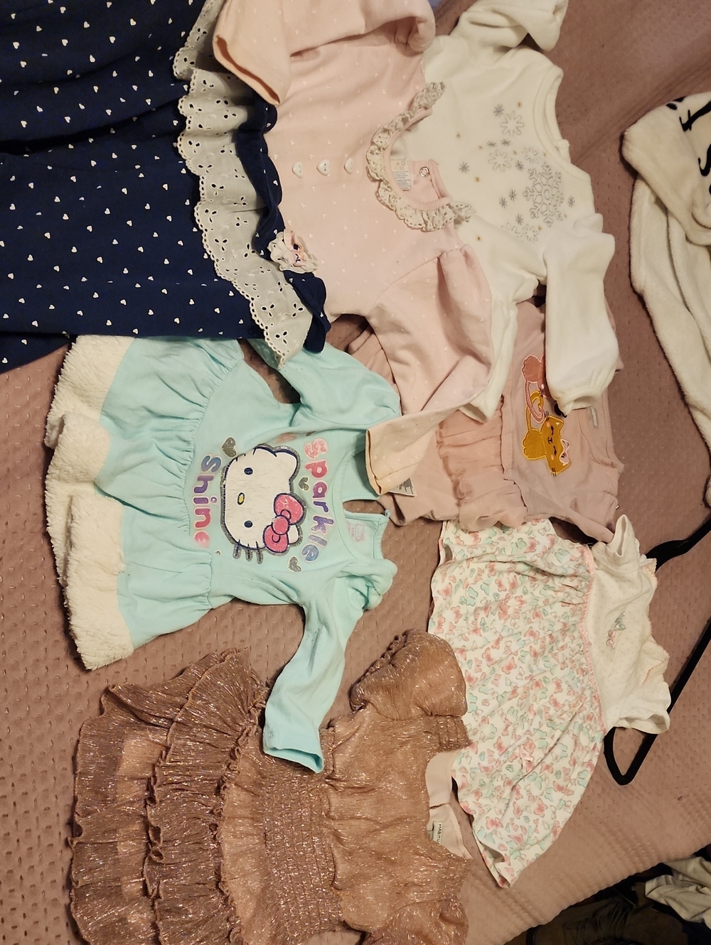 Hello Kitty Mint Ruffle Hem One-Piece Bodysuit